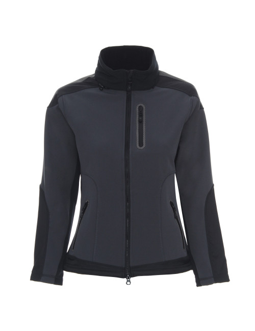 CRIMSON CUT DAMENJACKE LADIES` STORM DARK GRAPHITE/BLACK Aufdruck