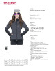 CRIMSON CUT KURTKA Damska LADIES' STORM CIEMNY GRAFIT/CZARNY nadruk