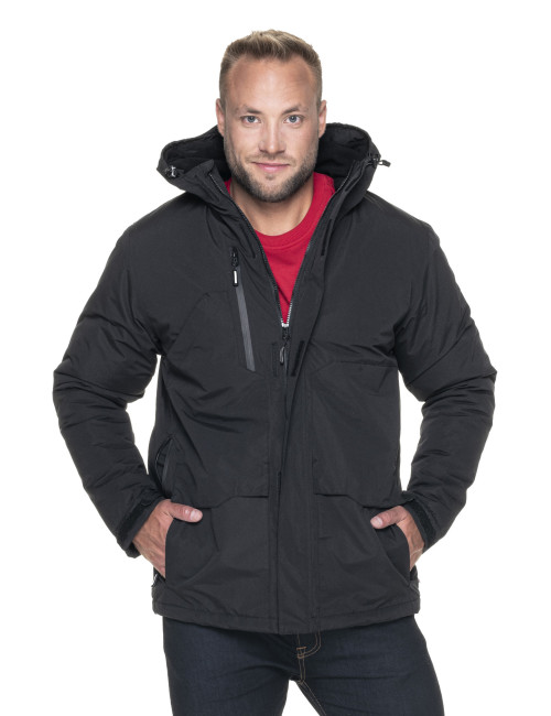 Crimson cut Men`s JACKET LOCK BLACK logo, embroidery, print