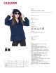 CRIMSON CUT JACKET Women`s LADIES` LOCK NAVY print embroidery silkscreen