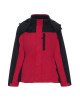 Promostars Women`s JACKET LADIES` HIKE DARK RED/BLACK logo embroidery