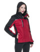 Promostars KURTKA Damska LADIES' HIKE CIEMNO CZERWONY/CZARNY haft logo