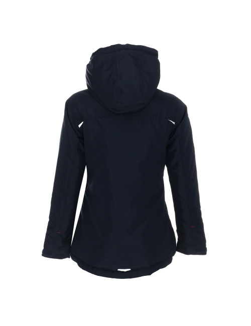 Promostars Women`s JACKET WOOD NAVY embroidery print silkscreen logo