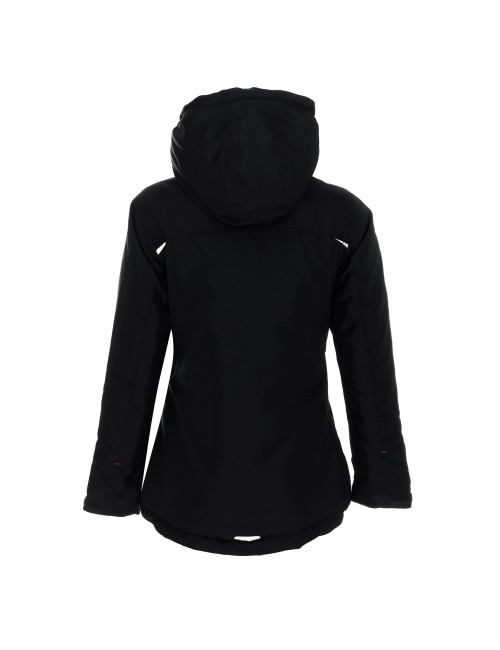 Promostars Women`s JACKET WOOD BLACK embroidery DTG print silkscreen logo