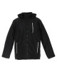 Promostars Herrenjacke NEW FOREST BLACK, gesticktes Siebdrucklogo