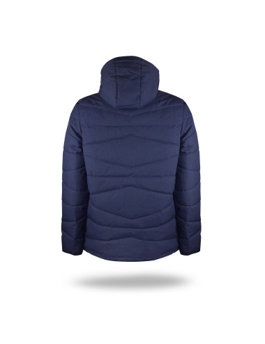 Promostars HERREN-STITCH-JACKE, DARK NAVY MELANGE, Stickdruck