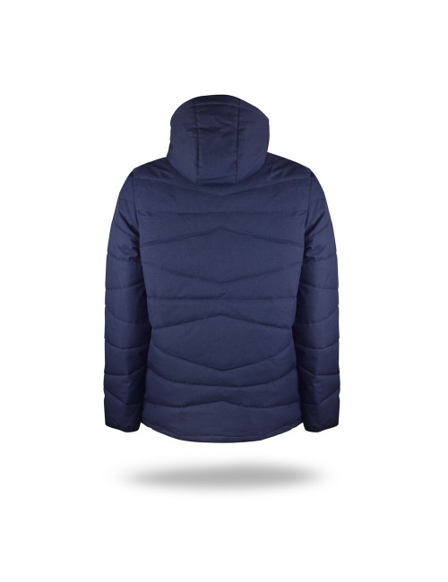 Promostars HERREN-STITCH-JACKE, DARK NAVY MELANGE, Stickdruck