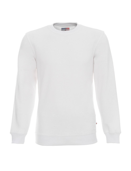 Promostars Herren SWEATSHIRT WEEKEND WHITE Stickerei Siebdruck Logo DTG-Druck