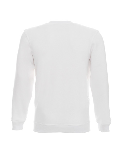 Promostars Herren SWEATSHIRT WEEKEND WHITE Stickerei Siebdruck Logo DTG-Druck