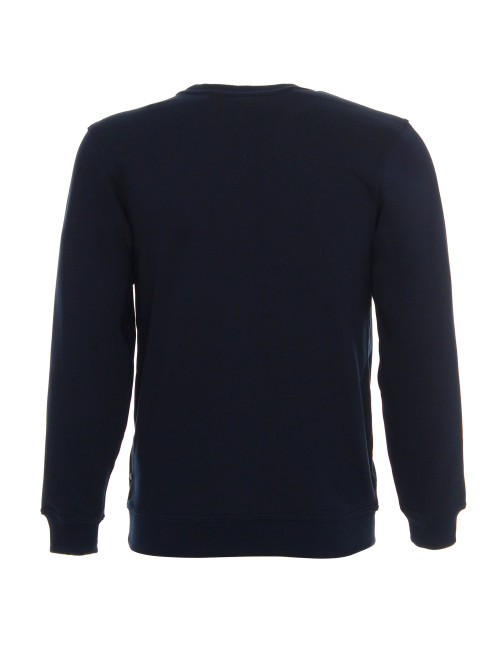 Promostars Herren SWEATSHIRT WEEKEND NAVY BLUE Stickerei Siebdruck Logo DTG-Druck