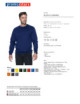 2Wochenend-Sweatshirt für Herren, marineblau Promostars