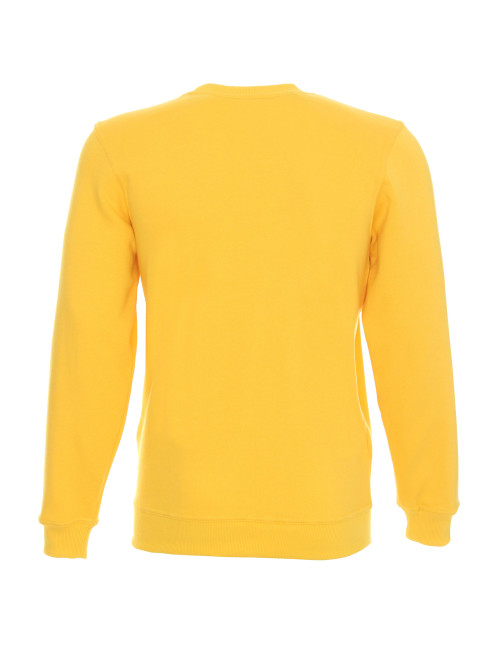 Promostars Men`s SWEATSHIRT WEEKEND YELLOW embroidery DTG print silkscreen logo