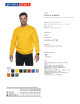 Promostars Herren-SWEATSHIRT WEEKEND YELLOW mit DTG-Stickerei und Siebdruck-Logo