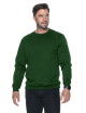 Promostars Men`s SWEATSHIRT WEEKEND BOTTLE GREEN embroidery silkscreen logo