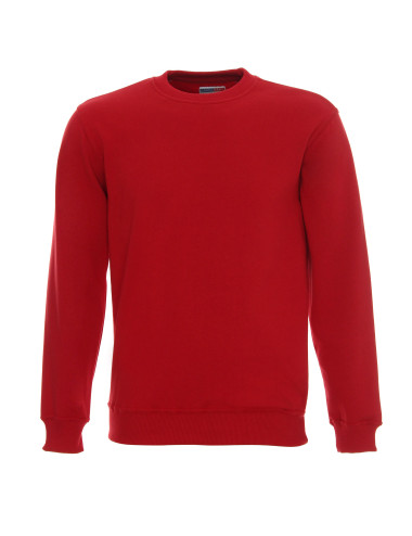 Promostars Herren SWEATSHIRT WEEKEND RED Stickerei, Siebdruck, Logodruck
