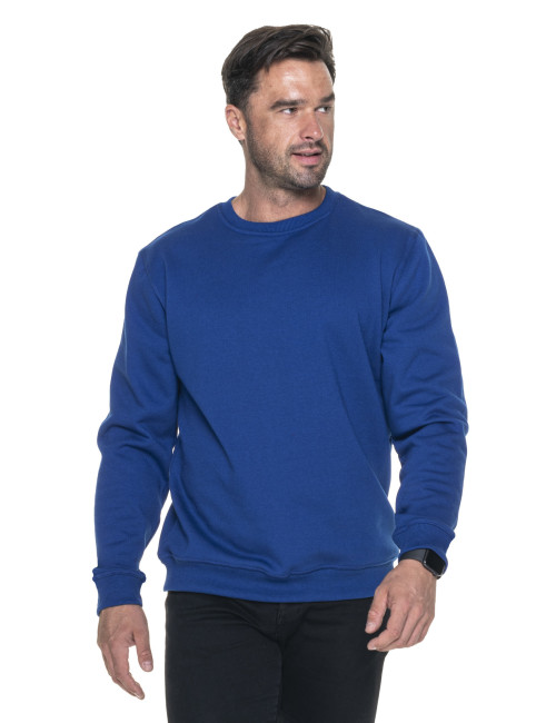 Promostars Men`s SWEATSHIRT WEEKEND CORNFLOWER print embroidery silkscreen logo