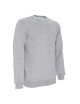 Promostars Men`s SWEATSHIRT WEEKEND LIGHT GRAY MELANGE embroidery logo print