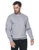 Promostars Men`s SWEATSHIRT WEEKEND LIGHT GRAY MELANGE embroidery logo print