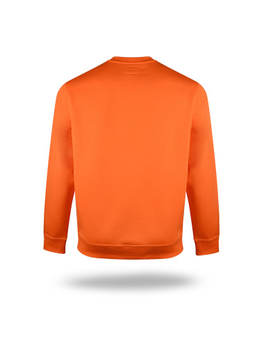 Promostars Herren SWEATSHIRT WEEKEND ORANGE Stickerei Siebdruck Logodruck