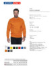 2Men`s sweatshirt weekend orange Promostars