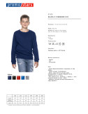 2Marineblaues Promostars-Sweatshirt für Damen am Wochenende für Kinder