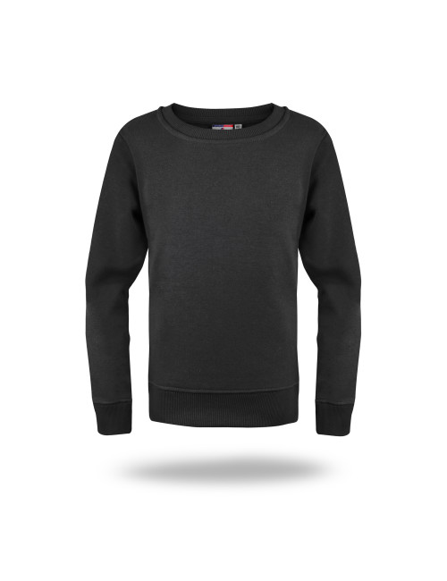 Promostars Damen-SWEATSHIRT WEEKEND KID BLACK mit Stickerei und Siebdruck-Logo