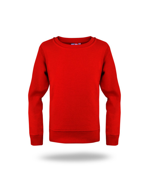 Promostars Damen-SWEATSHIRT WEEKEND KID RED mit aufgesticktem Siebdrucklogo