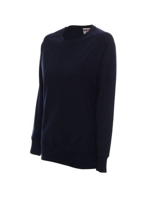 Promostars Women`s SWEATSHIRT SISTER NAVY embroidery print silkscreen logo