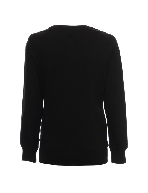 Promostars SISTER SWEATSHIRT für Damen, SCHWARZ, Stickerei, Siebdruck, Logo