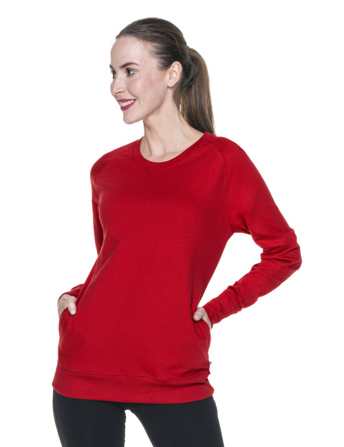 Promostars Damen SWEATSHIRT SISTER RED DTG-Druck, Stickerei, Siebdruck-Logo