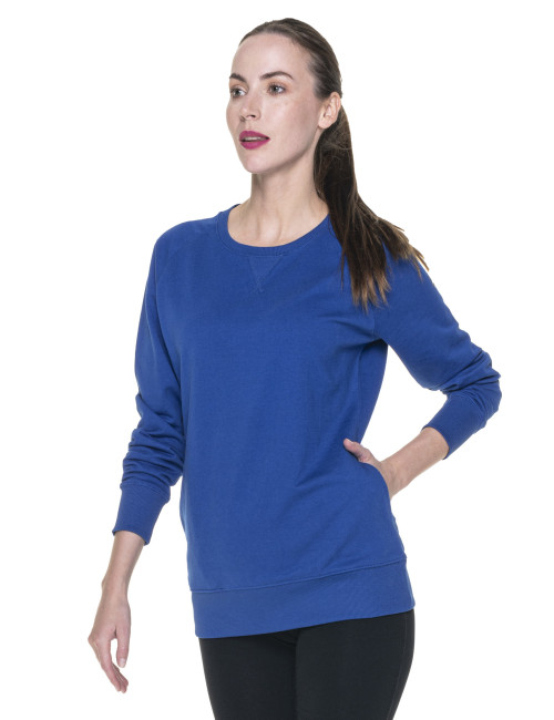 Promostars Women`s SWEATSHIRT SISTER CORNFLOWER Embroidery logo screenprint