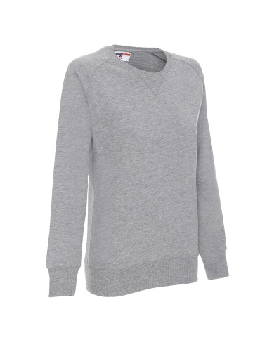Promostars Women`s SWEATSHIRT SISTER LIGHT GRAY MELANGE embroidery screen printing
