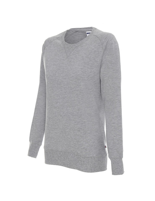 Promostars Women`s SWEATSHIRT SISTER LIGHT GRAY MELANGE embroidery screen printing
