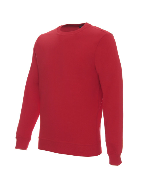 GEFFER SWEATSHIRT Herren 600 RED DTG-Druck, Stickerei, Siebdruck-Logo