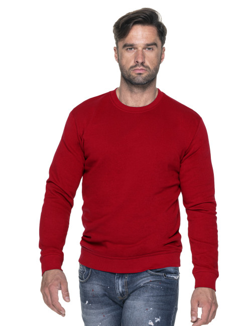 GEFFER SWEATSHIRT Men 600 RED DTG print embroidery silkscreen logo