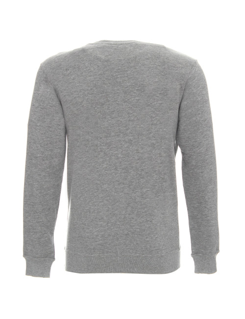 GEFFER BLUZA Męska 600 JASNY SZARY MELANŻ nadruk sitodruk logo haft