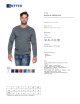 Geffer Herren SWEATSHIRT 600 GRAU mit Logo-Print und Stickerei