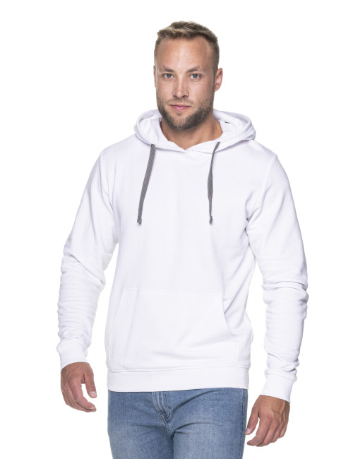 GEFFER SWEATSHIRT Men 620 WHITE embroidery screen printing logo DTF printing