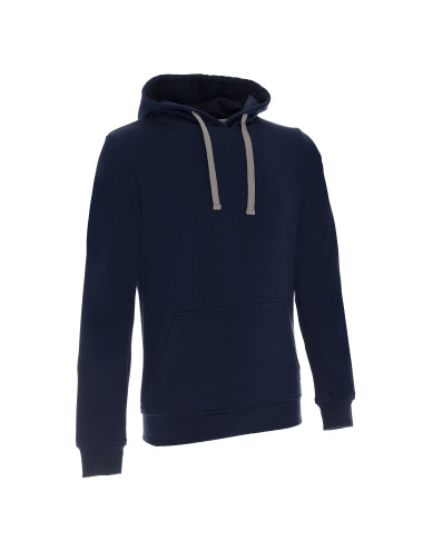 GEFFER Herren SWEATSHIRT 620 NAVY BLUE Siebdruck-Logo DTF-Druckstickerei