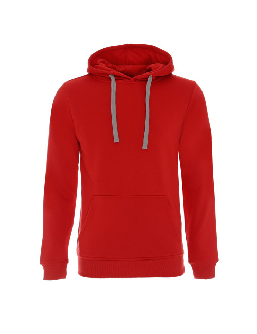 GEFFER SWEATSHIRT Herren 620 RED DTG-Druck, Siebdruck, Logo-Stickerei