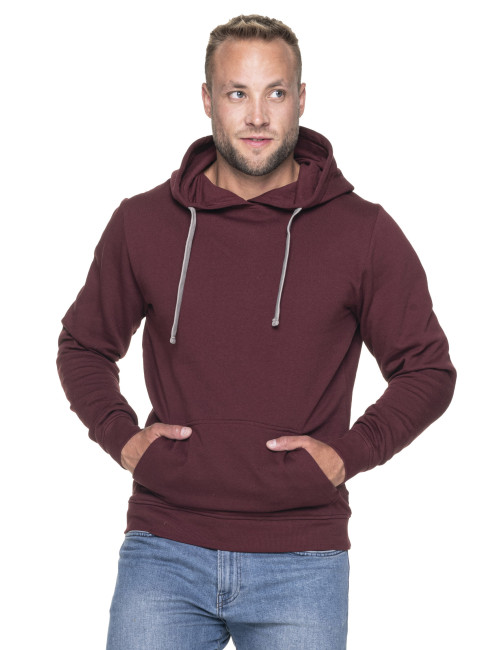 GEFFER Herren SWEATSHIRT 620 RED WINE Stickerei Siebdruck Logo DTG-Druck