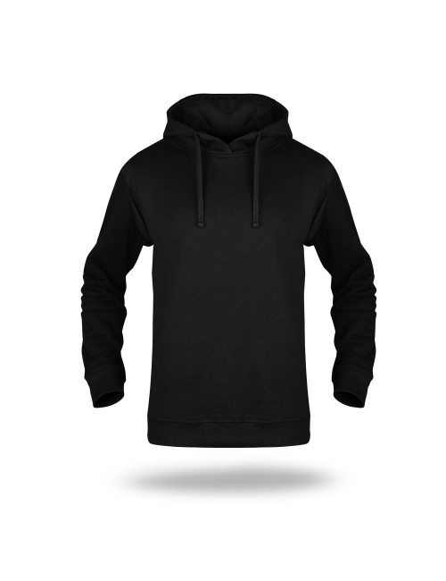 Geffer MEN`S SWEATSHIRT 621 BLACK with custom embroidered logo