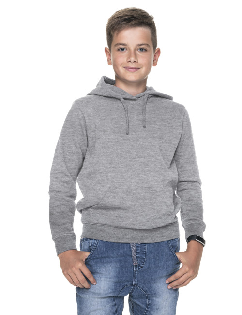 Geffer Kinder-Sweatshirt 629 LIGHT GREY MELANGE zum Bedrucken, Besticken
