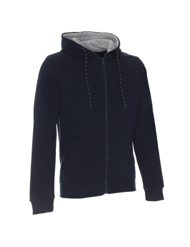 Promostars Men`s SWEATSHIRT WAFFLE NAVY embroidery screen printing logo DTF printing