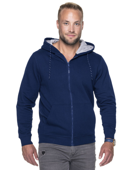 Promostars Men`s SWEATSHIRT WAFFLE NAVY embroidery screen printing logo DTF printing