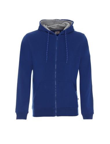 Promostars Men`s SWEATSHIRT WAFFLE CORNFLOWER embroidery DTG print silkscreen logo