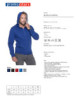2Kornblumenblaues Waffel-Sweatshirt für Herren von Promostars