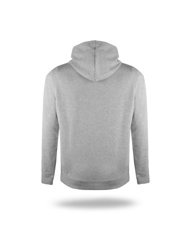 Promostars HERREN-SWEATSHIRT WAFFLE HELLGRAU MELANGE Stickerei-Transferdruck