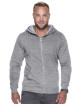 Promostars HERREN-SWEATSHIRT WAFFLE HELLGRAU MELANGE Stickerei-Transferdruck