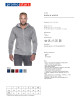 Promostars Men`s SWEATSHIRT WAFFLE LIGHT GRAY MELANGE embroidery print transfer
